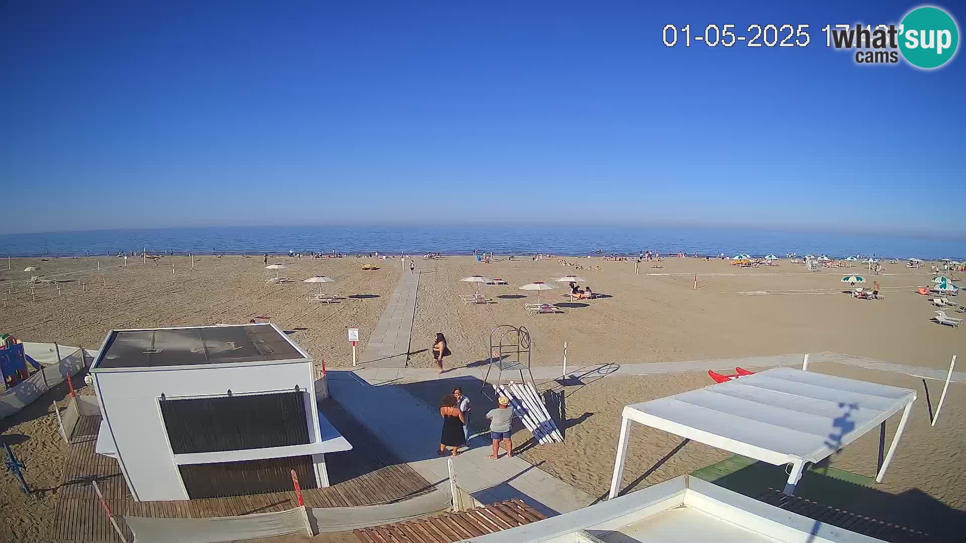 Live webcam Riccione beach – Bagni Oreste spiaggia 115