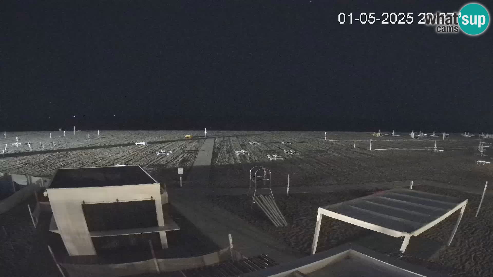 Live webcam Riccione Strand – Bagni Oreste spiaggia 115 – Italien