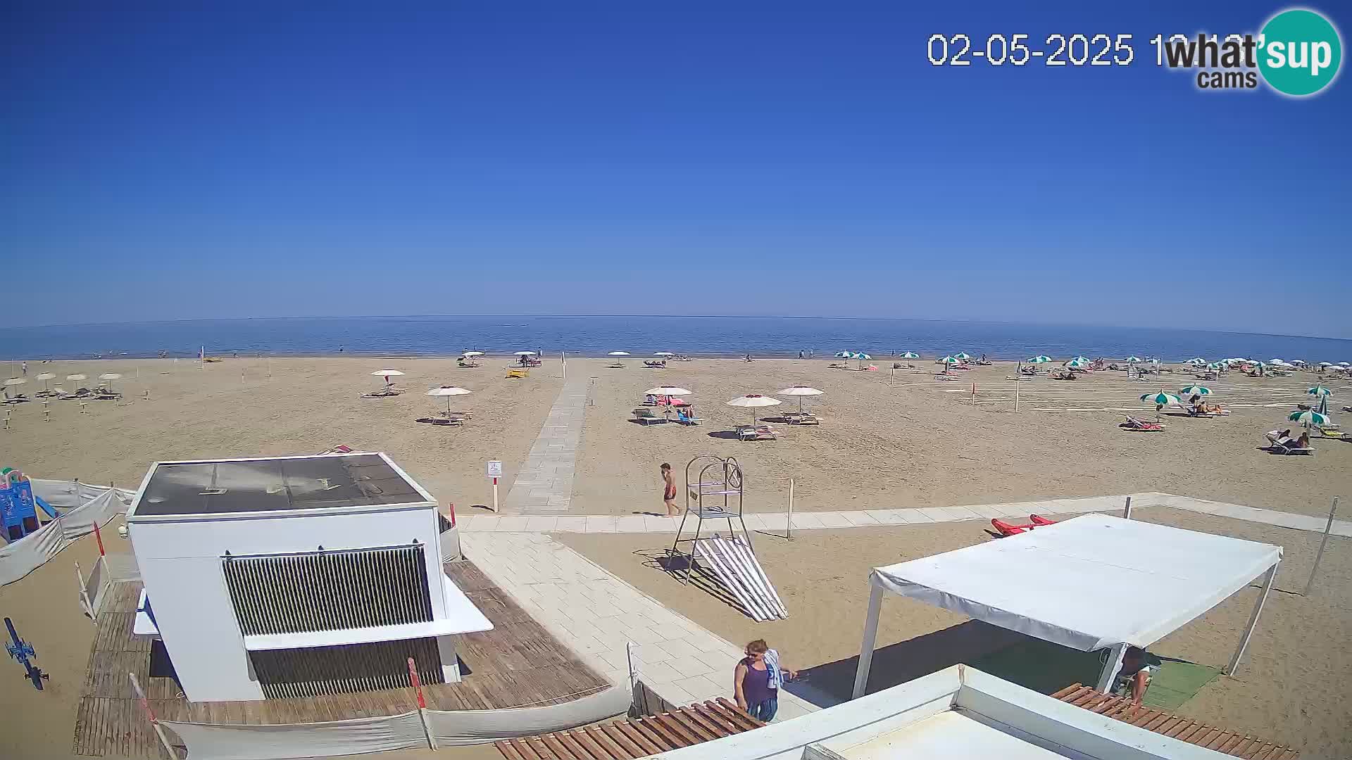 Live webcam Riccione beach – Bagni Oreste spiaggia 115