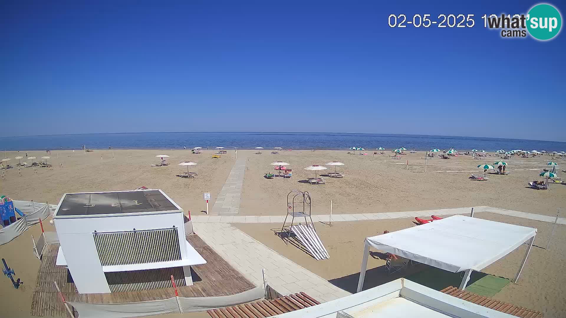 Live webcam Riccione beach – Bagni Oreste spiaggia 115