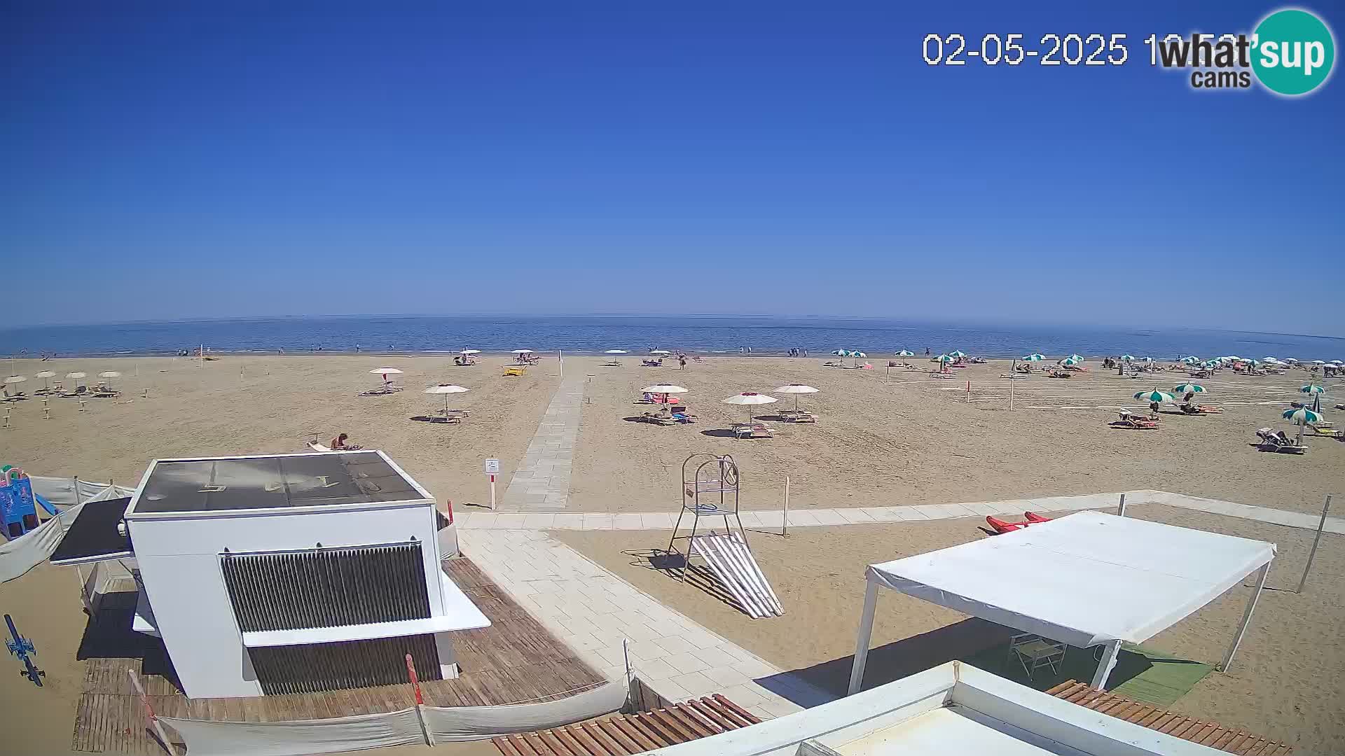 Live webcam Riccione beach – Bagni Oreste spiaggia 115