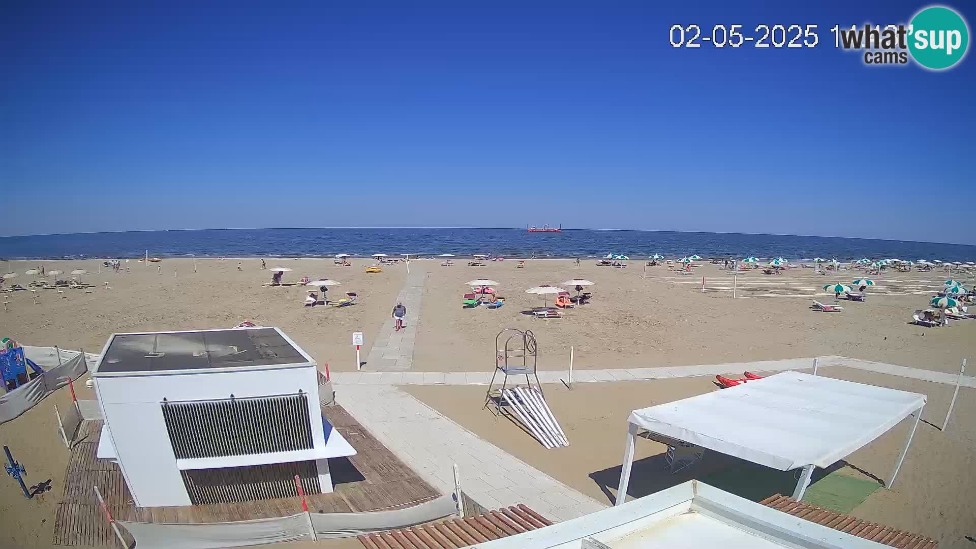 Camera en vivo playa Riccione – Bagni Oreste spiaggia 115 – Italia