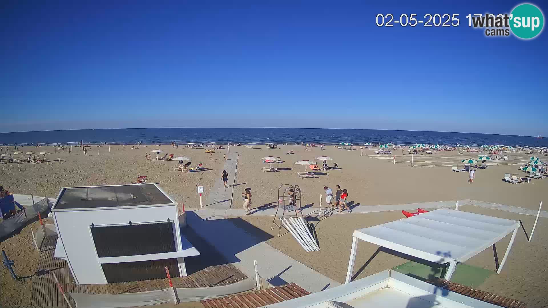 Camera en vivo playa Riccione – Bagni Oreste spiaggia 115 – Italia