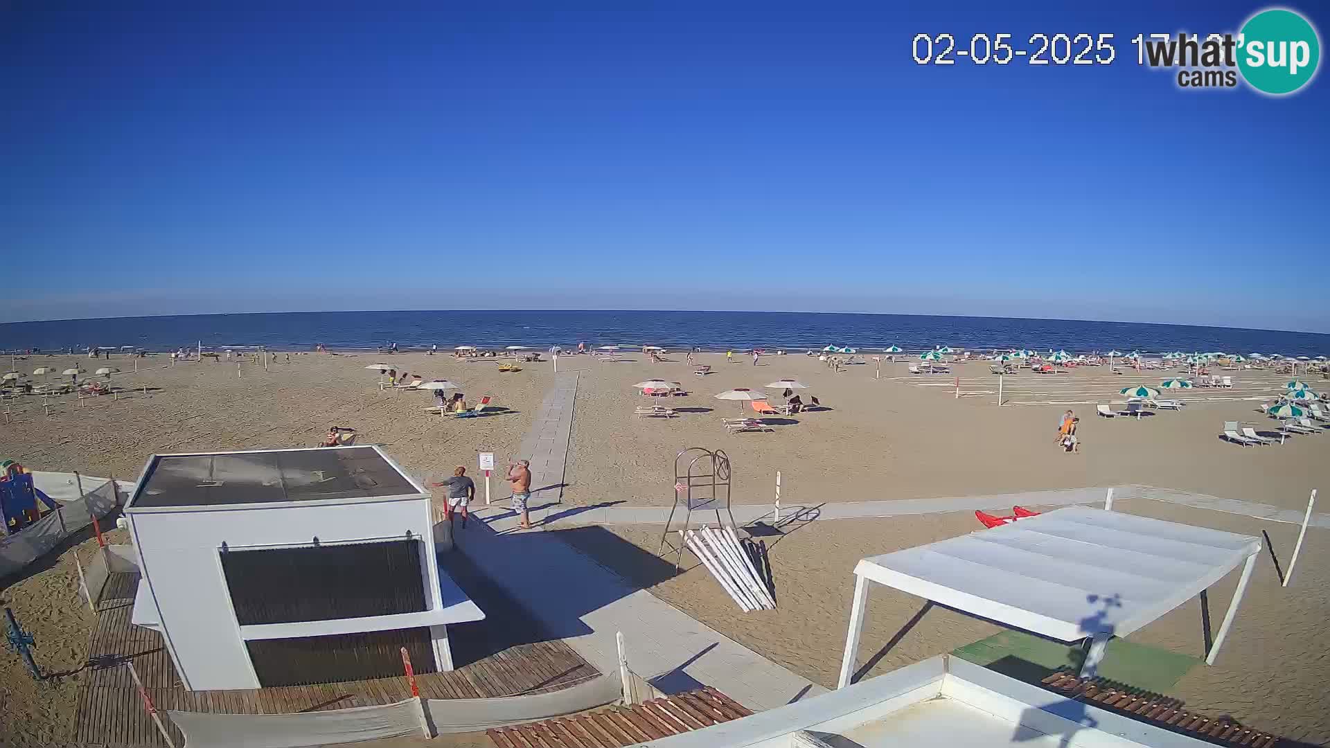 Live webcam Riccione – Bagni Oreste spiaggia 115
