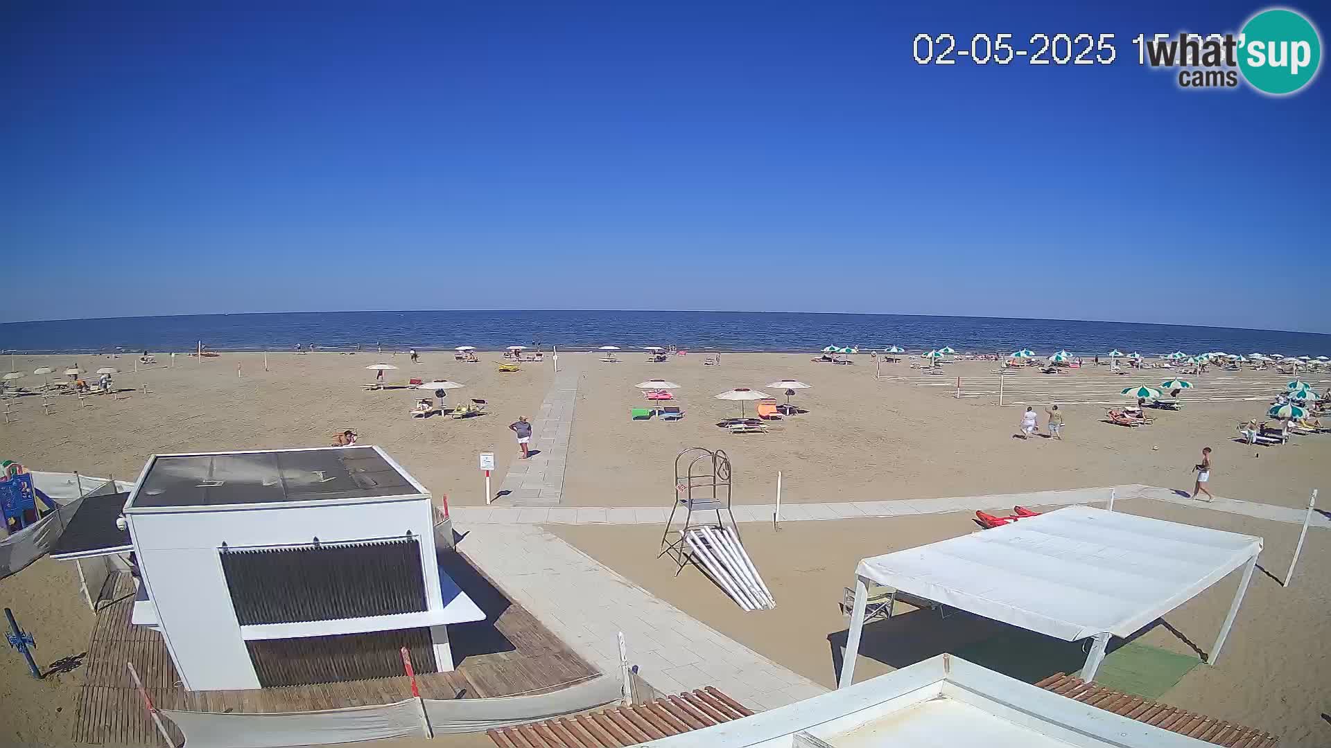 Live webcam Riccione beach – Bagni Oreste spiaggia 115