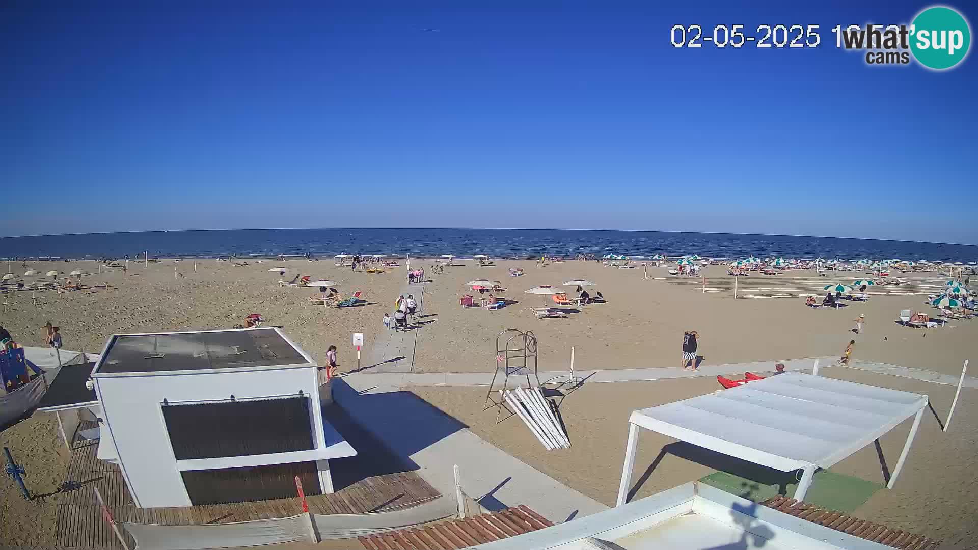 Live webcam Riccione beach – Bagni Oreste spiaggia 115