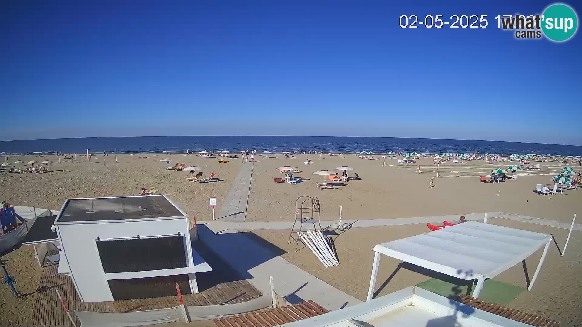 Live webcam Riccione beach – Bagni Oreste spiaggia 115