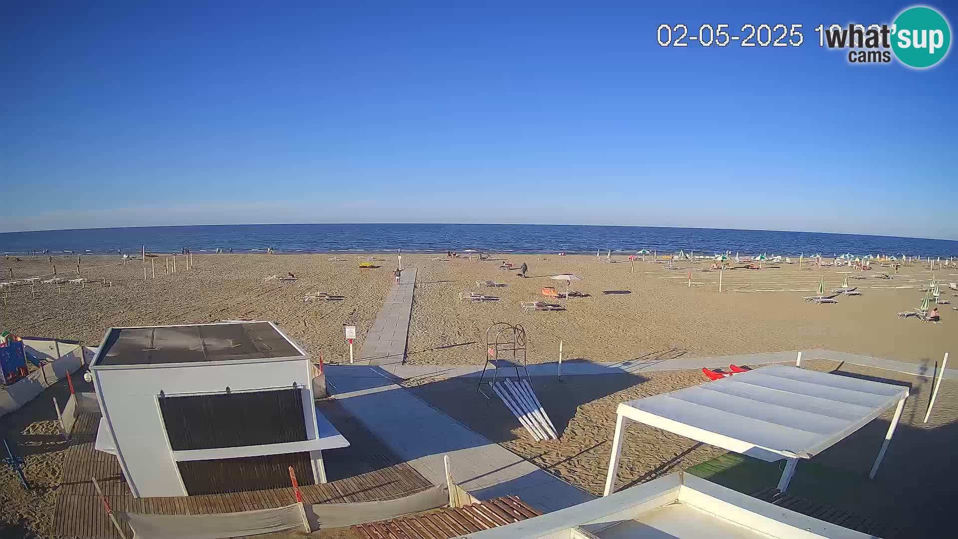 Camera en vivo playa Riccione – Bagni Oreste spiaggia 115 – Italia