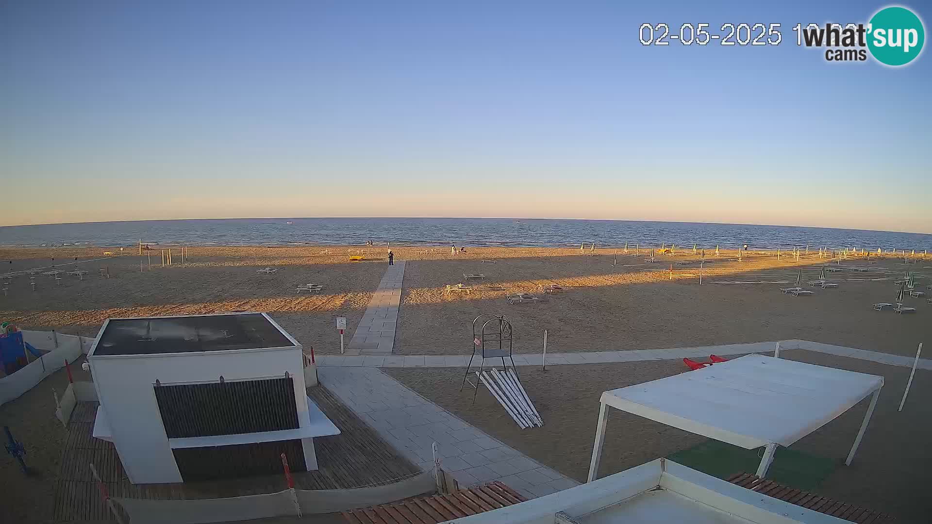 Webcam Riccione plage – Bagni Oreste spiaggia 115 – Italie
