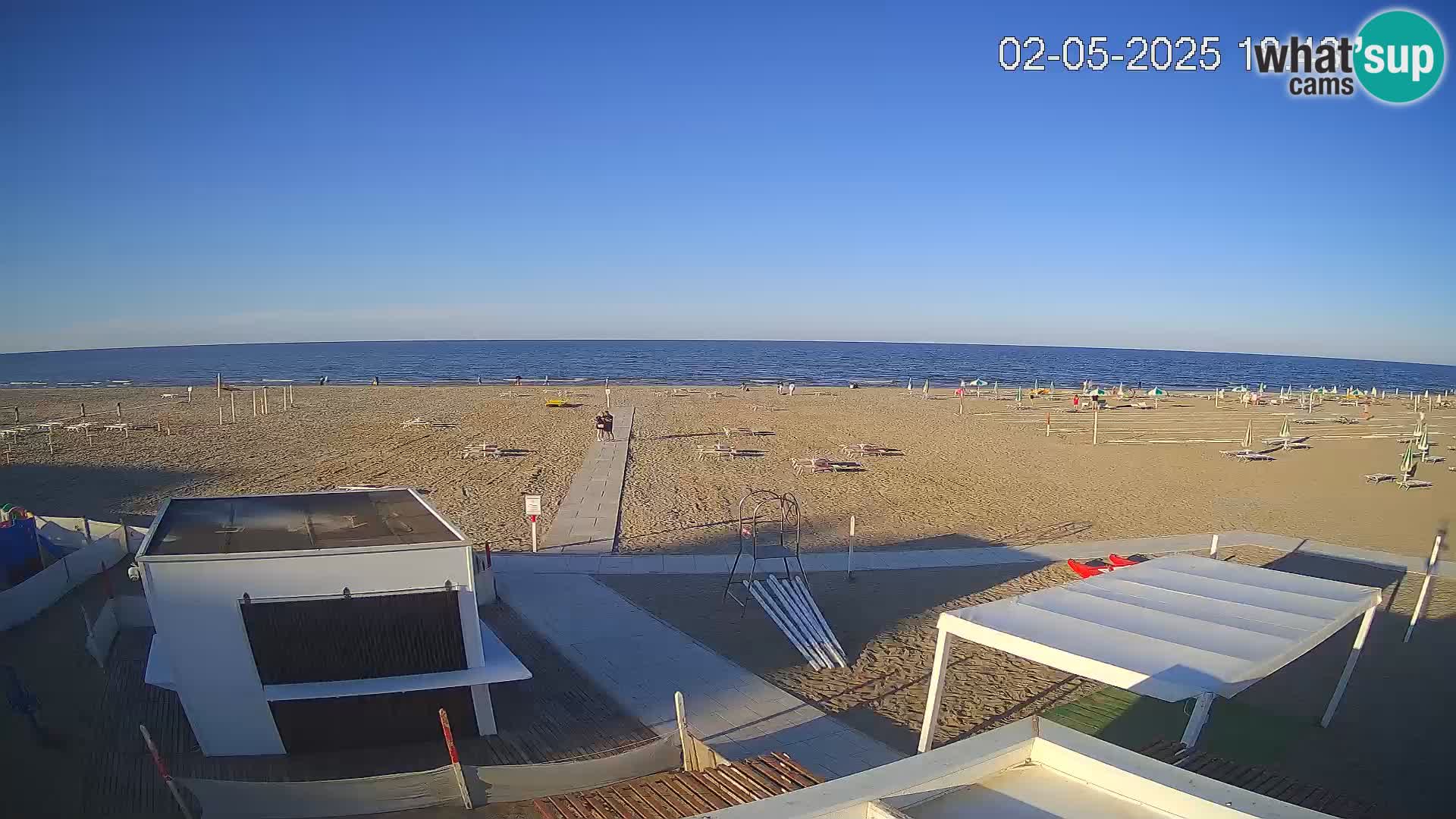 Live webcam Riccione beach – Bagni Oreste spiaggia 115