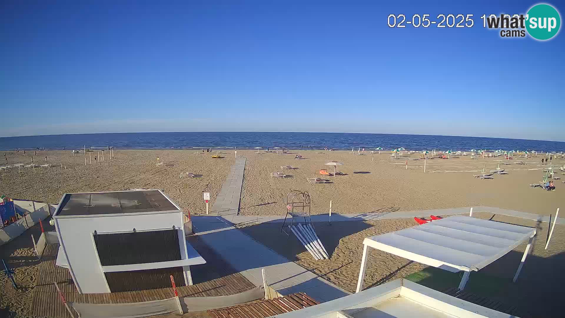 Live webcam Riccione beach – Bagni Oreste spiaggia 115