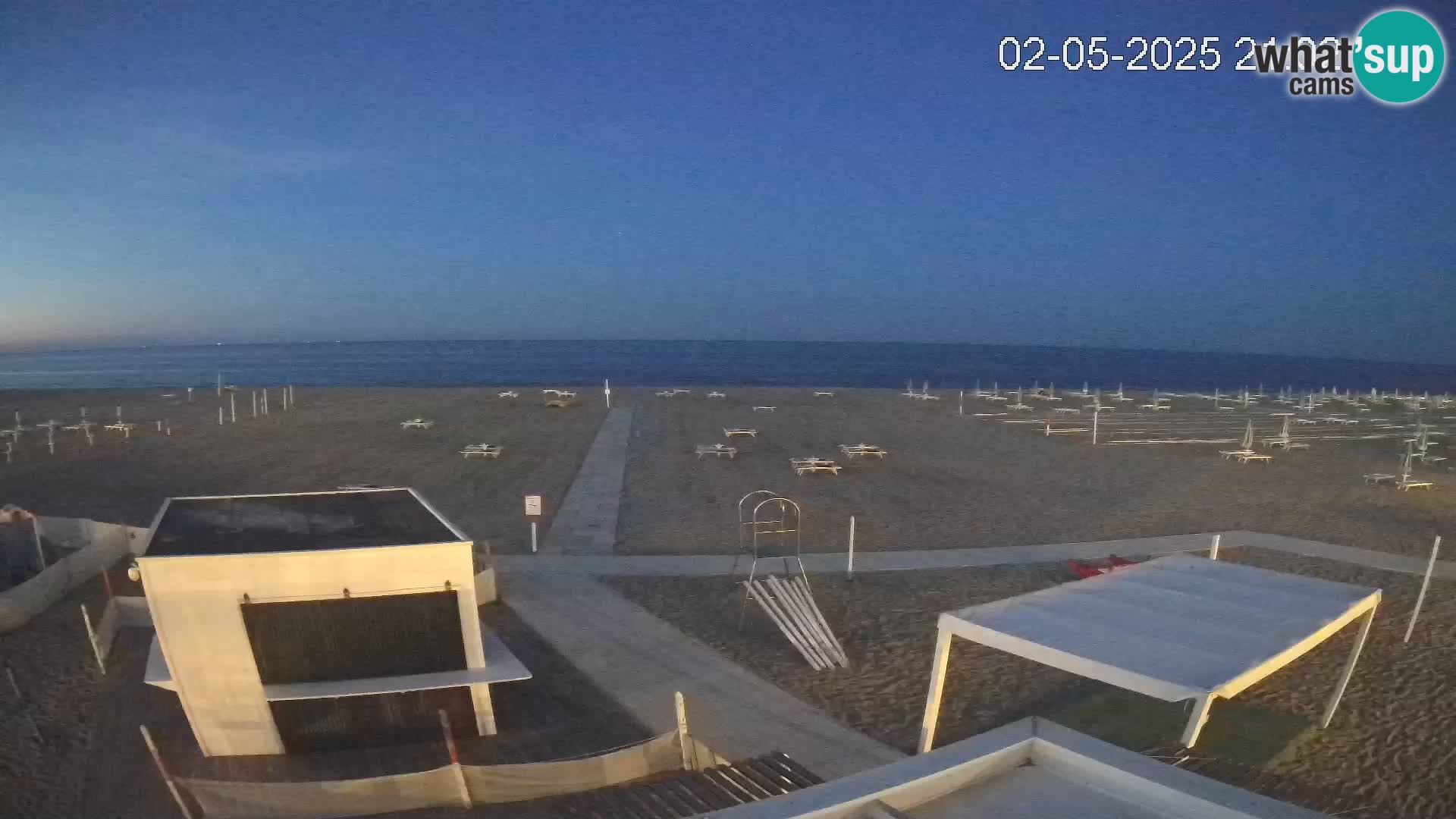 Web kamera plaža Riccione – Bagni Oreste spiaggia 115 – Italija
