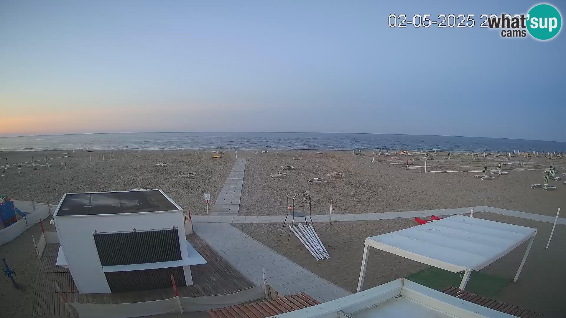 Live webcam Riccione – Bagni Oreste spiaggia 115