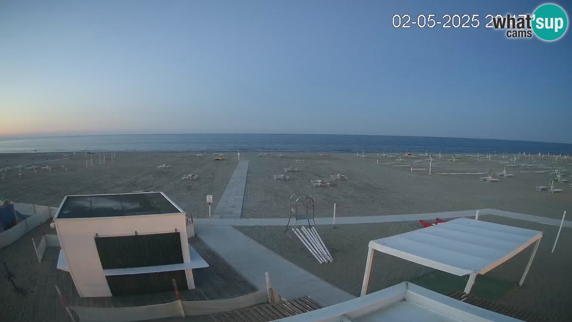 Camera en vivo playa Riccione – Bagni Oreste spiaggia 115 – Italia