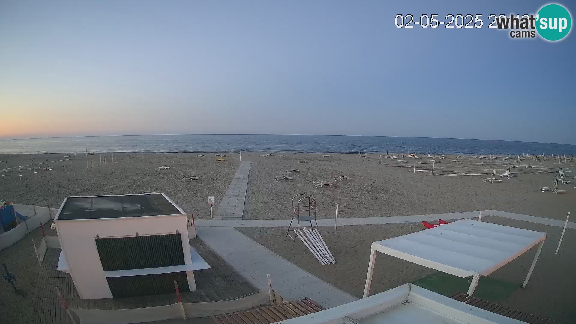 Camera en vivo playa Riccione – Bagni Oreste spiaggia 115 – Italia