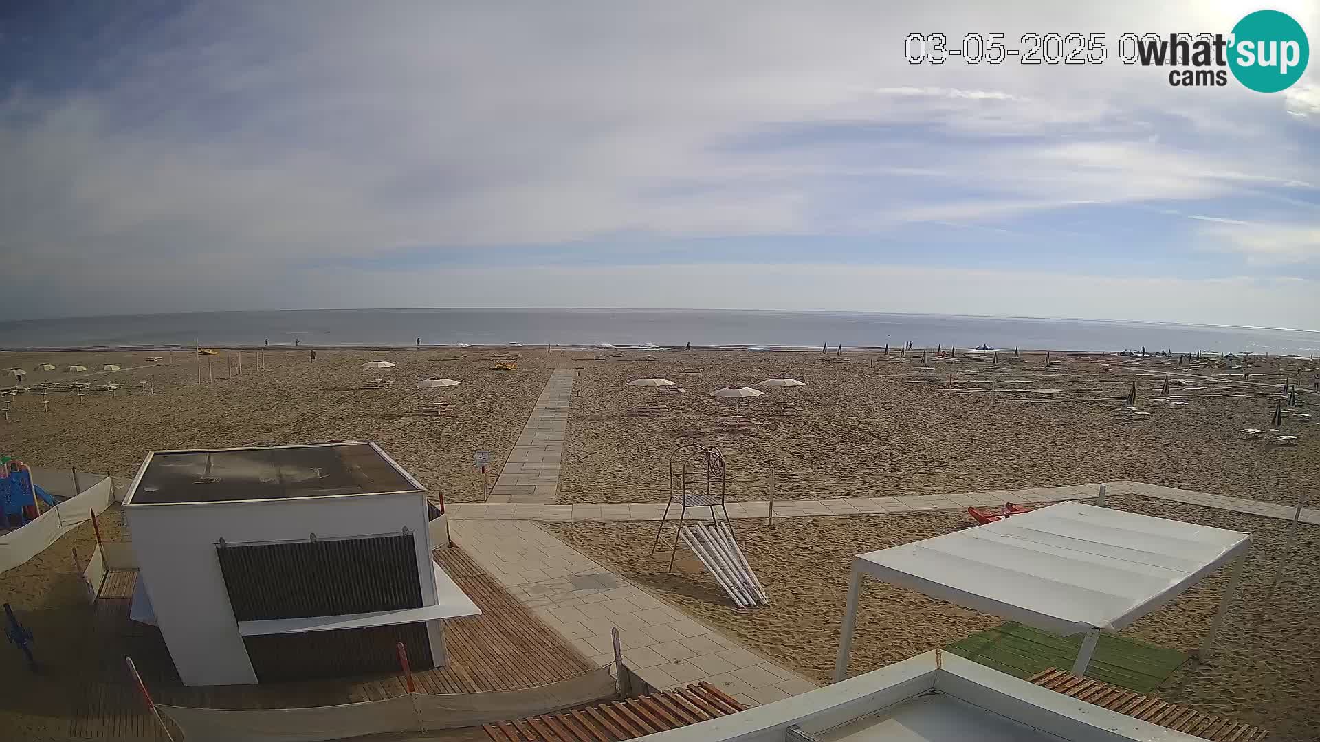 Live webcam Riccione beach – Bagni Oreste spiaggia 115