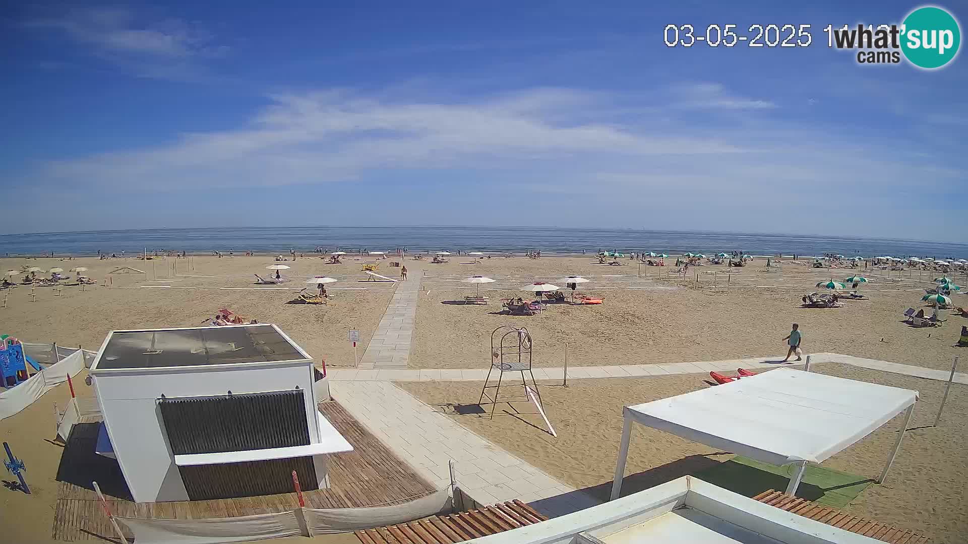 Camera en vivo playa Riccione – Bagni Oreste spiaggia 115 – Italia