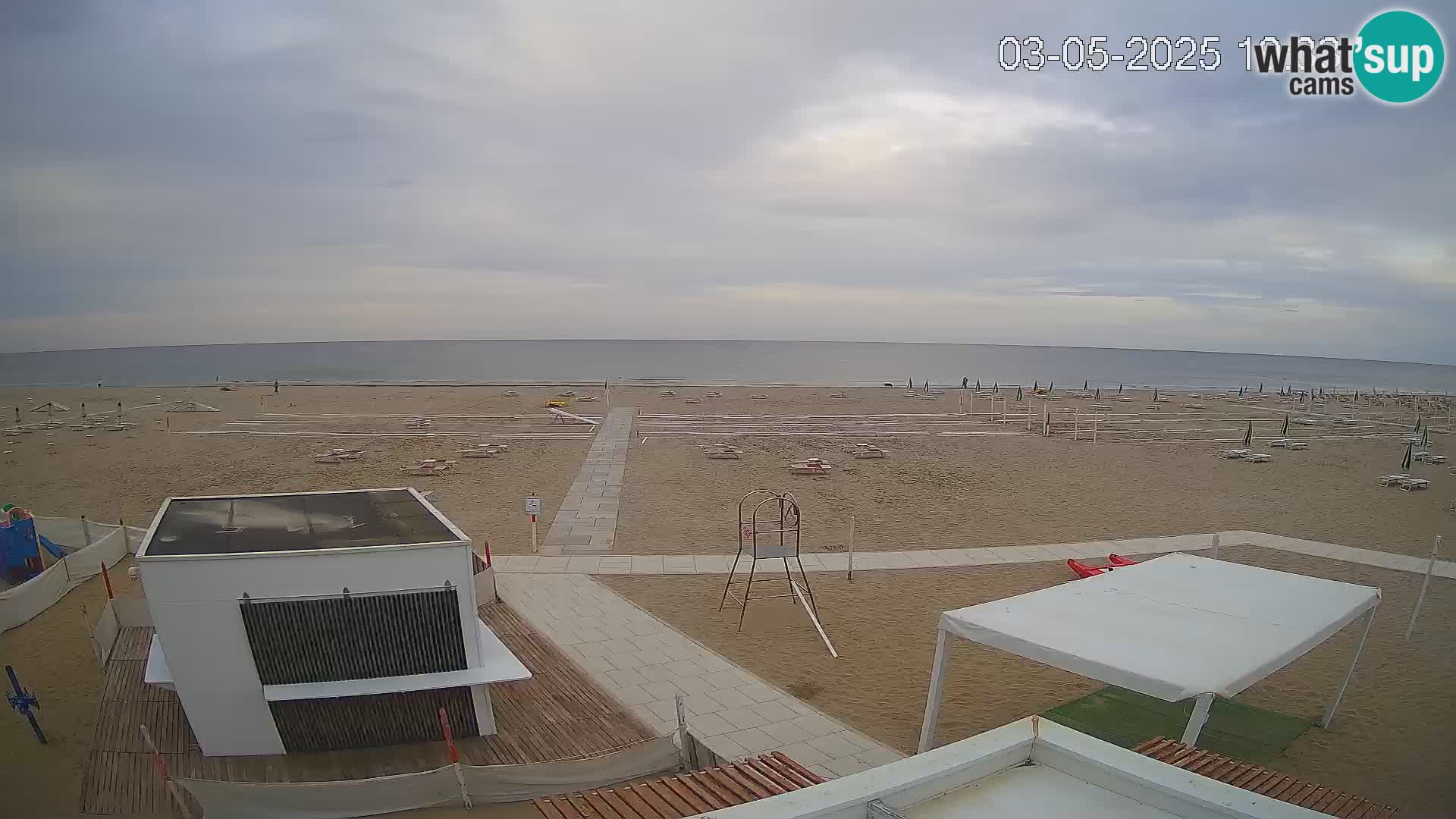 Web kamera plaža Riccione – Bagni Oreste spiaggia 115 – Italija