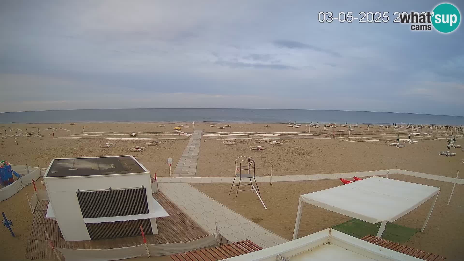 Web kamera plaža Riccione – Bagni Oreste spiaggia 115 – Italija