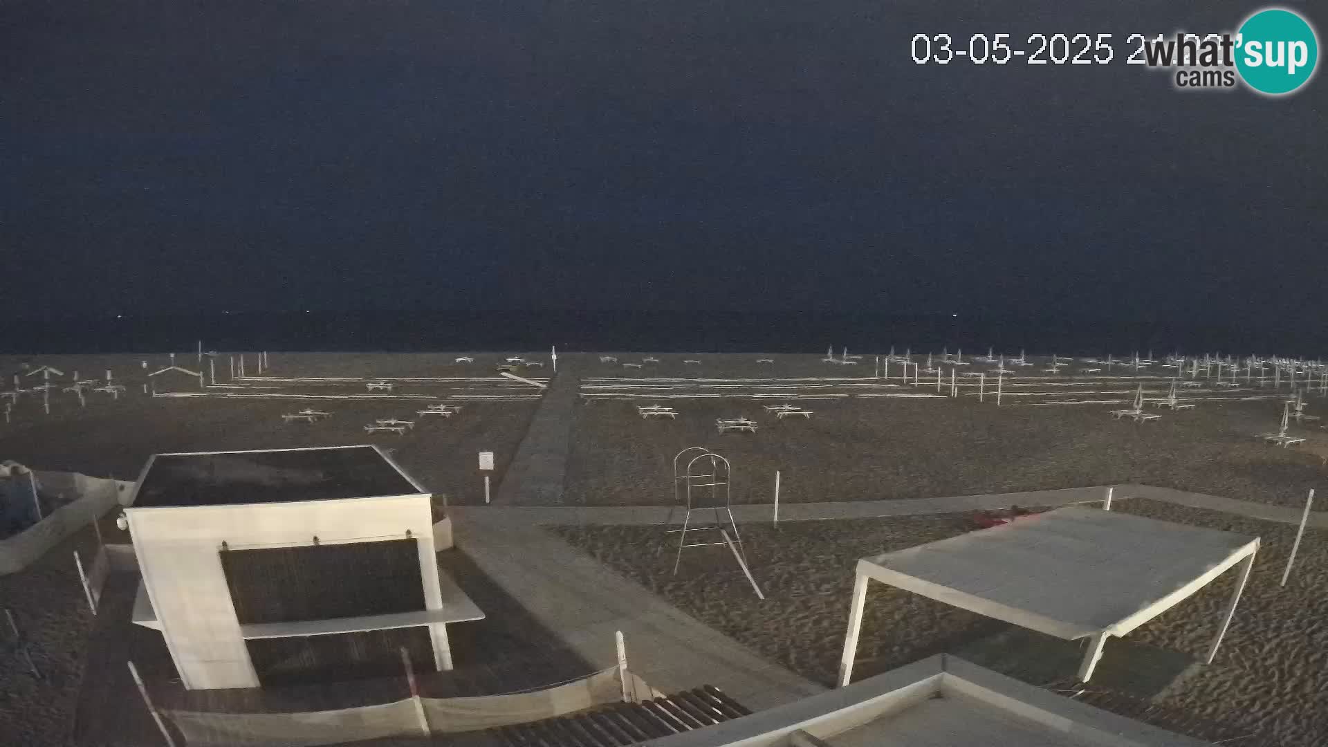 Webcam Riccione plage – Bagni Oreste spiaggia 115 – Italie
