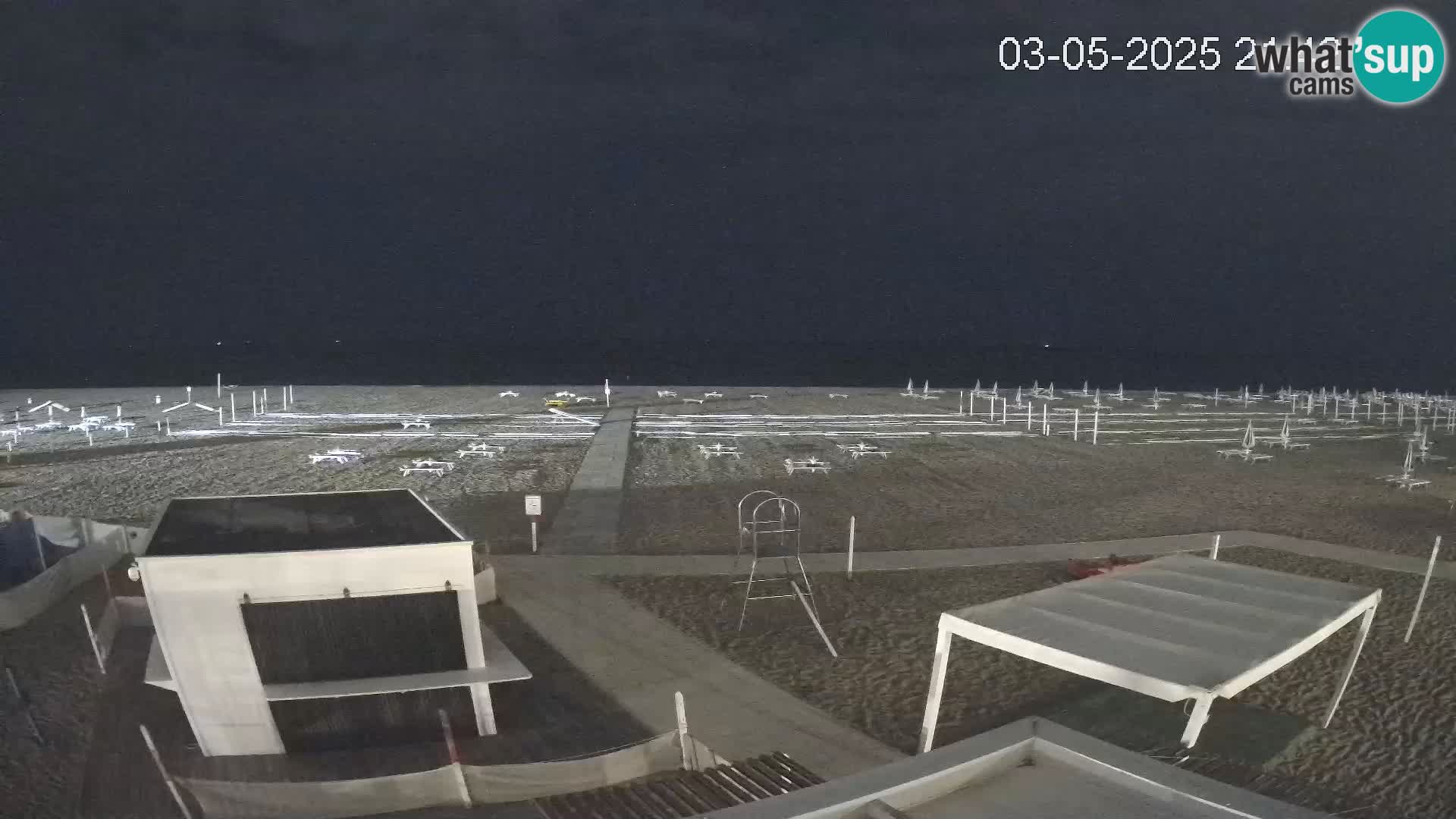 Webcam Riccione plage – Bagni Oreste spiaggia 115 – Italie
