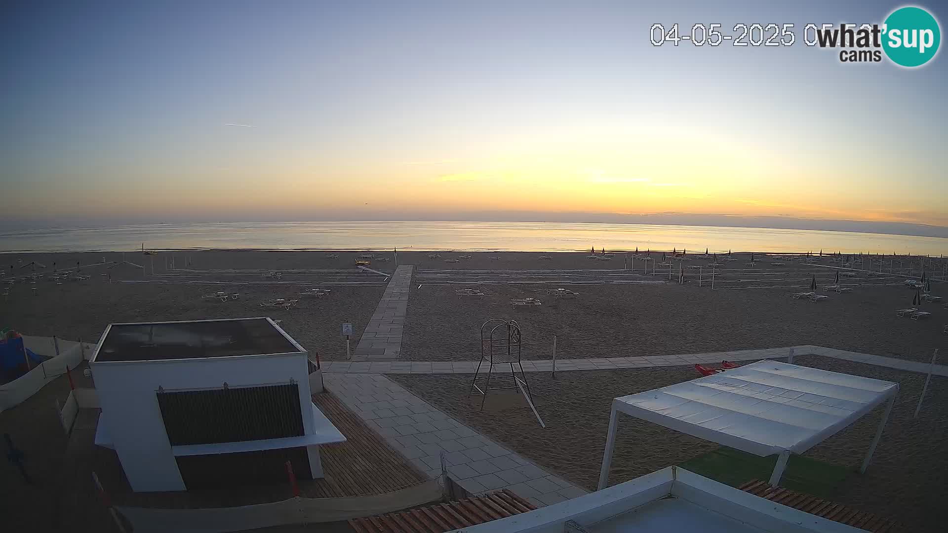 Web kamera plaža Riccione – Bagni Oreste spiaggia 115 – Italija
