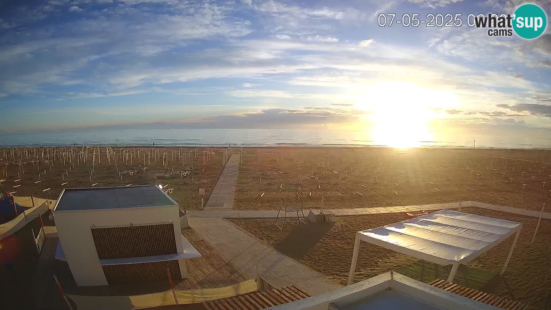 Camera en vivo playa Riccione – Bagni Oreste spiaggia 115 – Italia