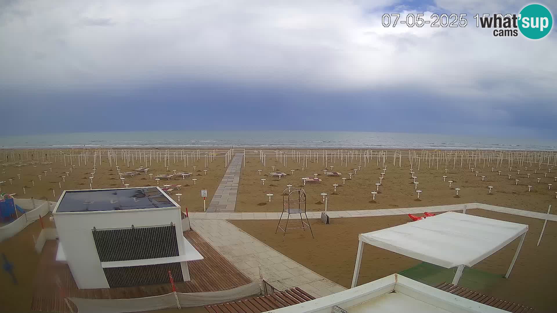 Web kamera plaža Riccione – Bagni Oreste spiaggia 115 – Italija