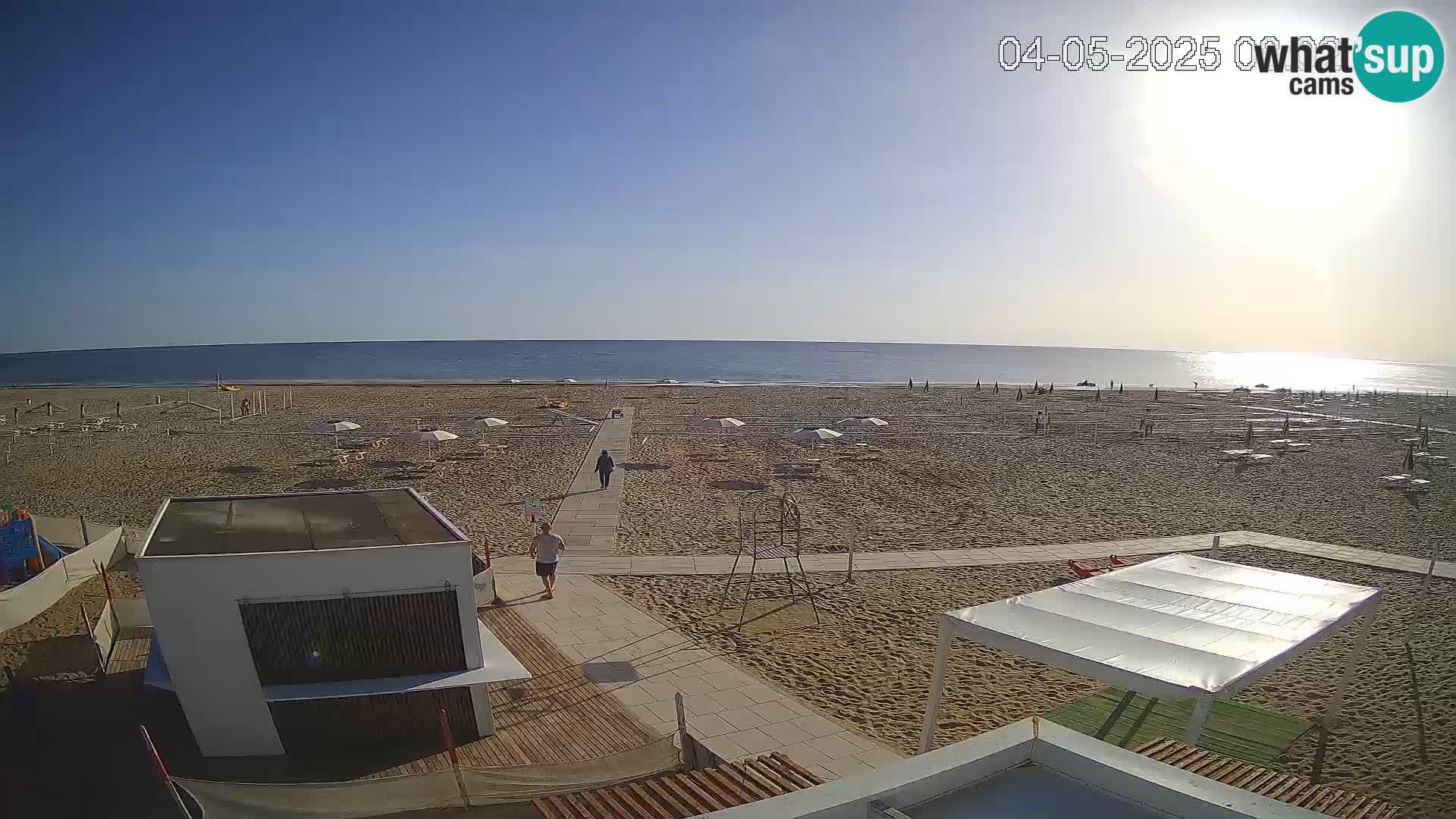 Web kamera plaža Riccione – Bagni Oreste spiaggia 115 – Italija