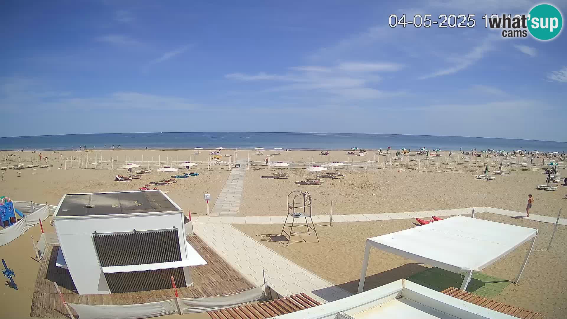 Live webcam Riccione – Bagni Oreste spiaggia 115