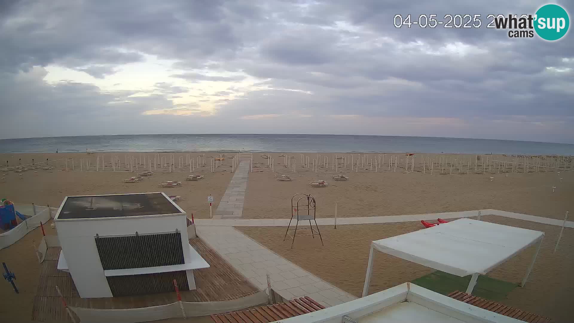 Web kamera plaža Riccione – Bagni Oreste spiaggia 115 – Italija