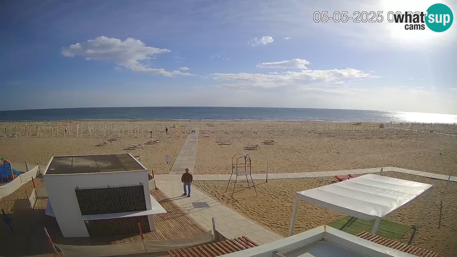 Live webcam Riccione – Bagni Oreste spiaggia 115