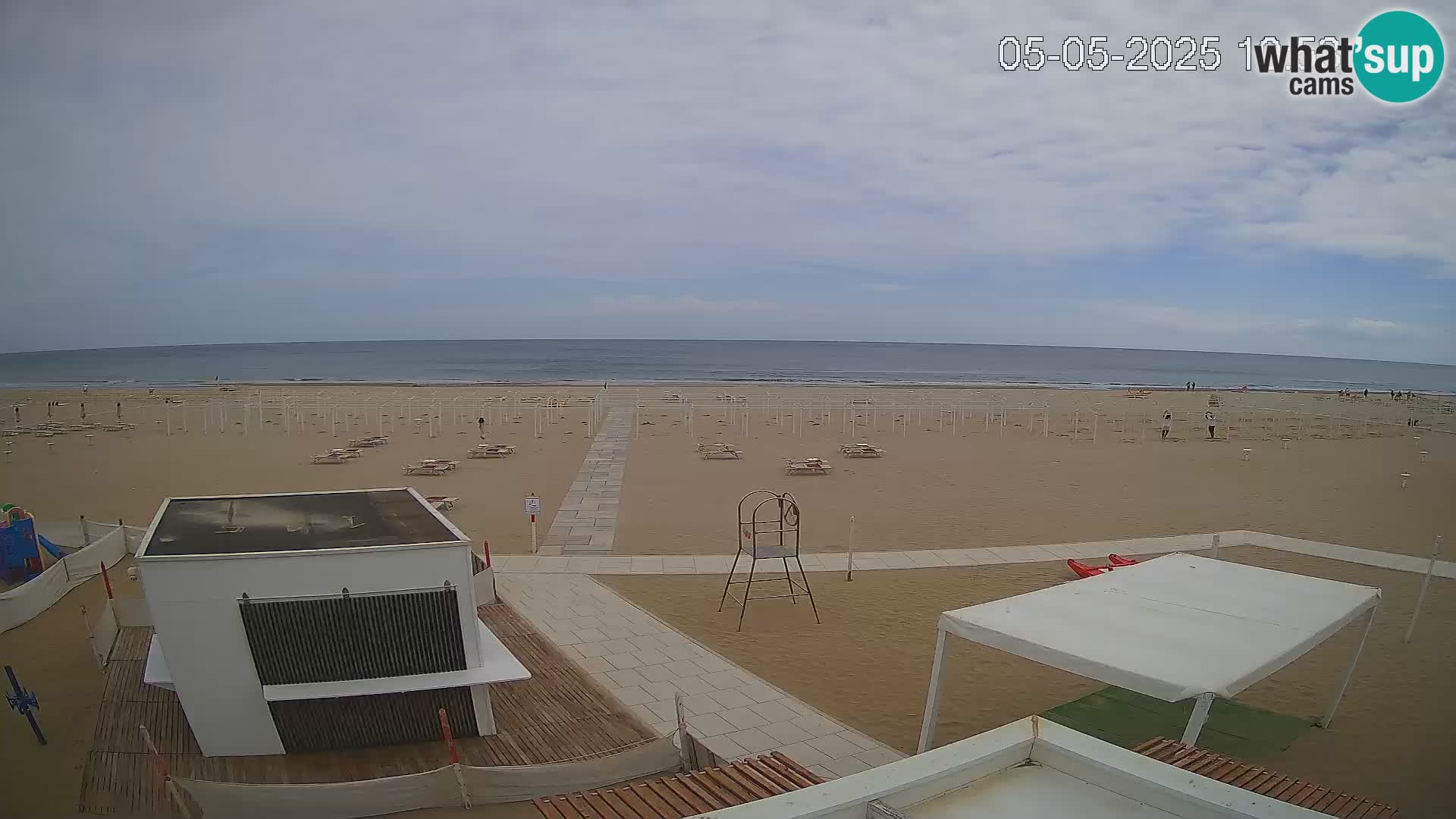 Webcam Riccione plage – Bagni Oreste spiaggia 115 – Italie
