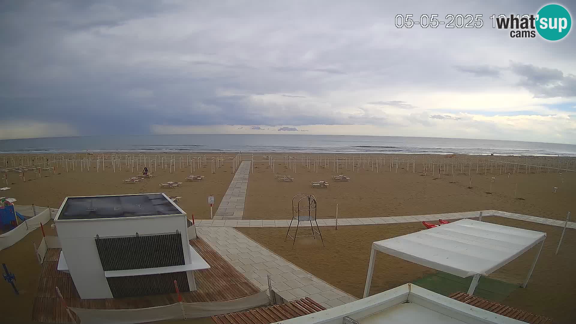 Spletna kamera plaža Riccione – Bagni Oreste spiaggia 115 – Italija