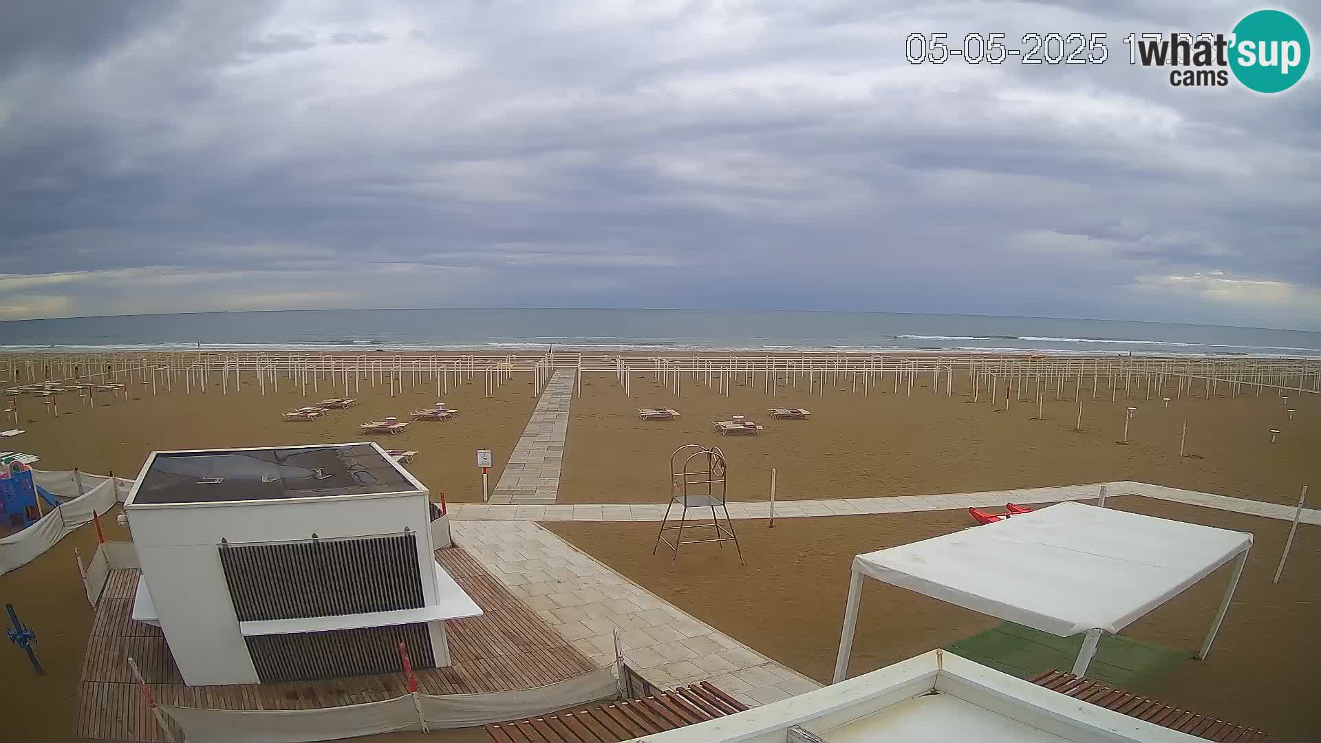 Webcam Riccione plage – Bagni Oreste spiaggia 115 – Italie