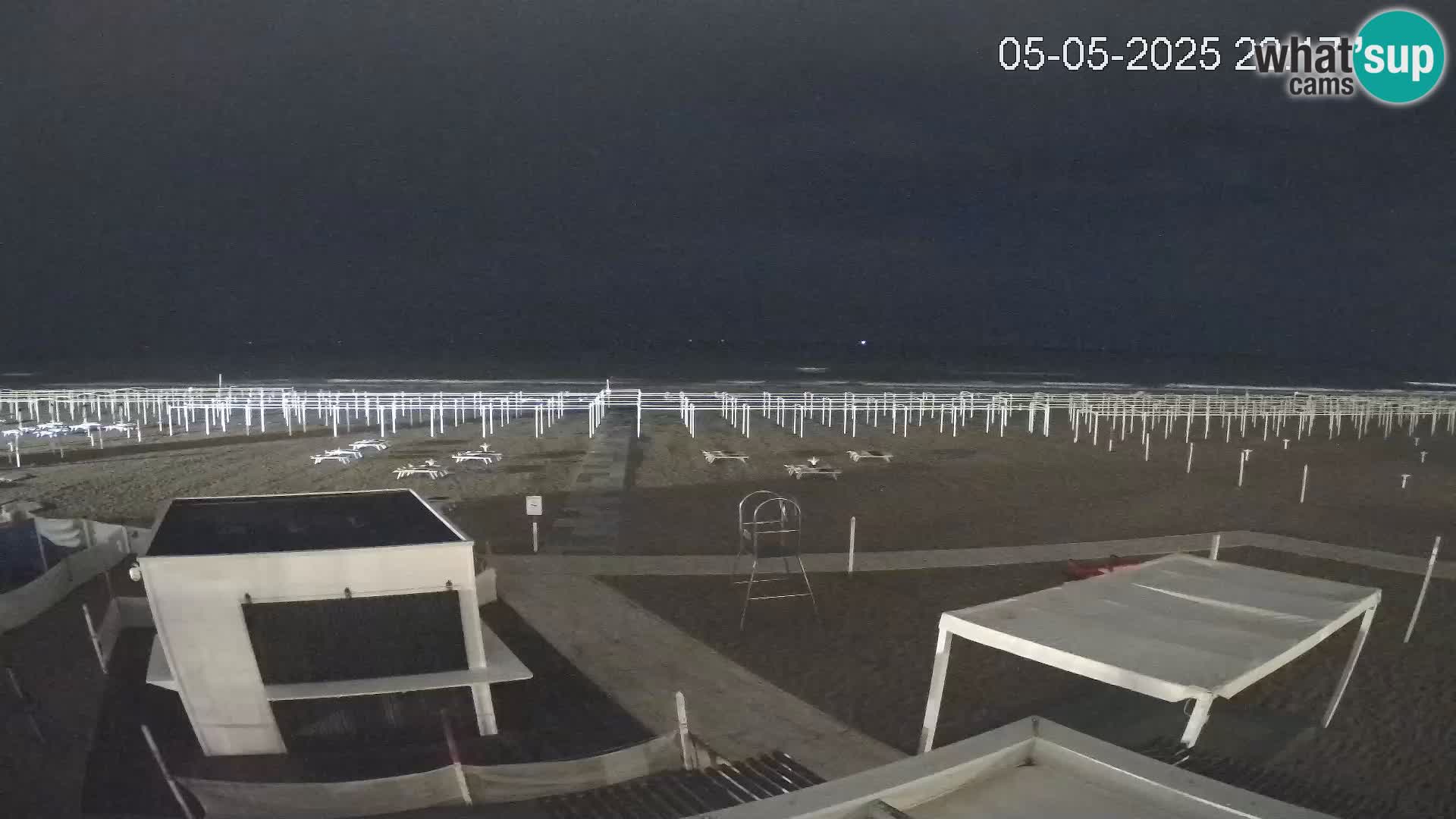 Webcam Riccione plage – Bagni Oreste spiaggia 115 – Italie