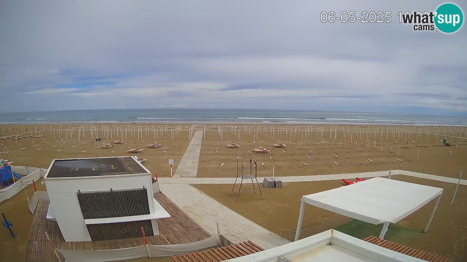 Webcam Riccione plage – Bagni Oreste spiaggia 115 – Italie
