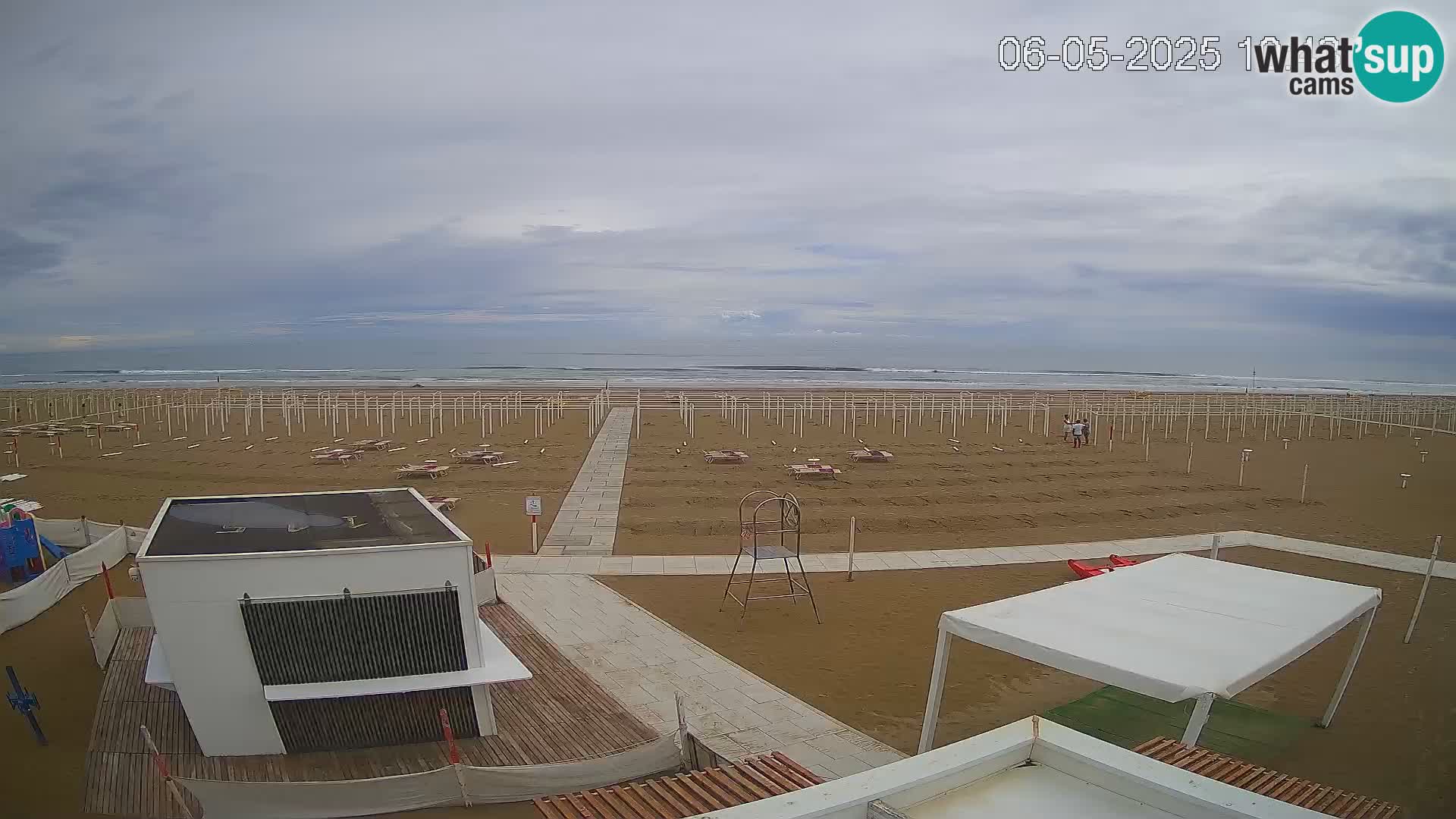 Live webcam Riccione Strand – Bagni Oreste spiaggia 115 – Italien