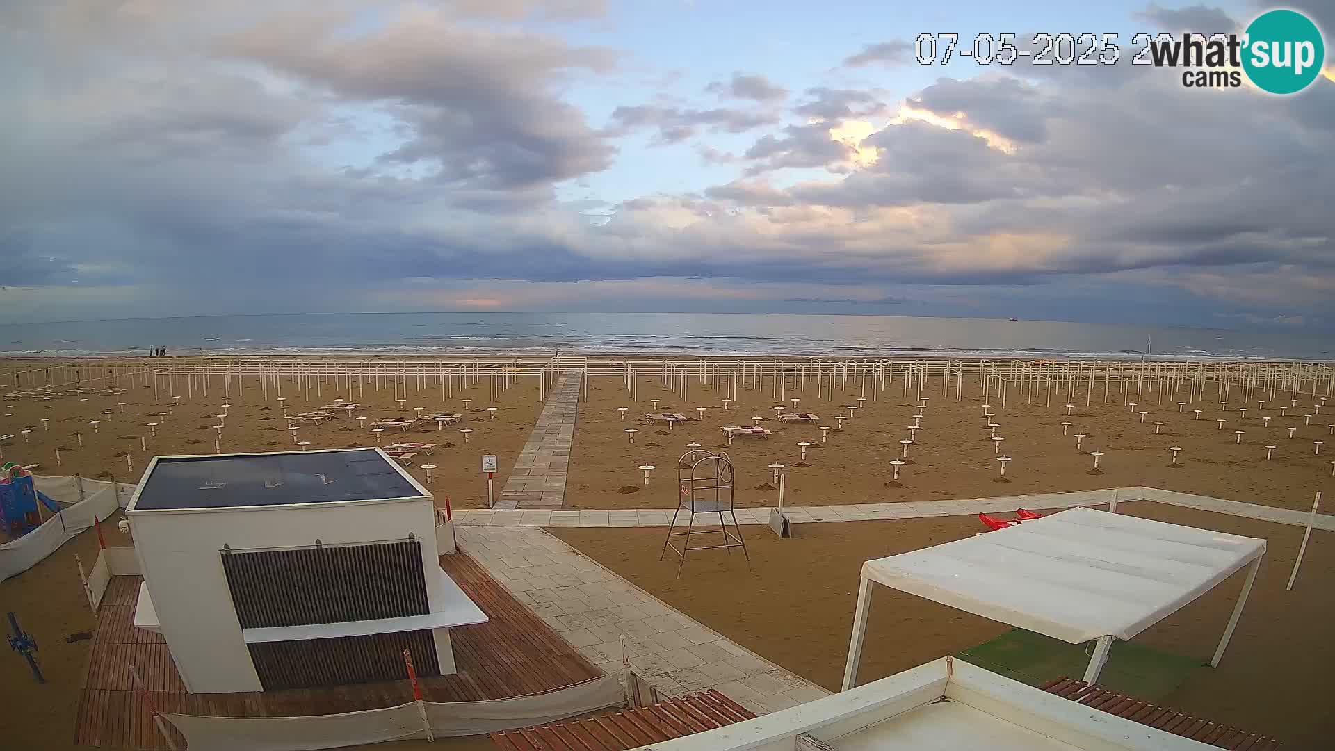 Live webcam Riccione – Bagni Oreste spiaggia 115
