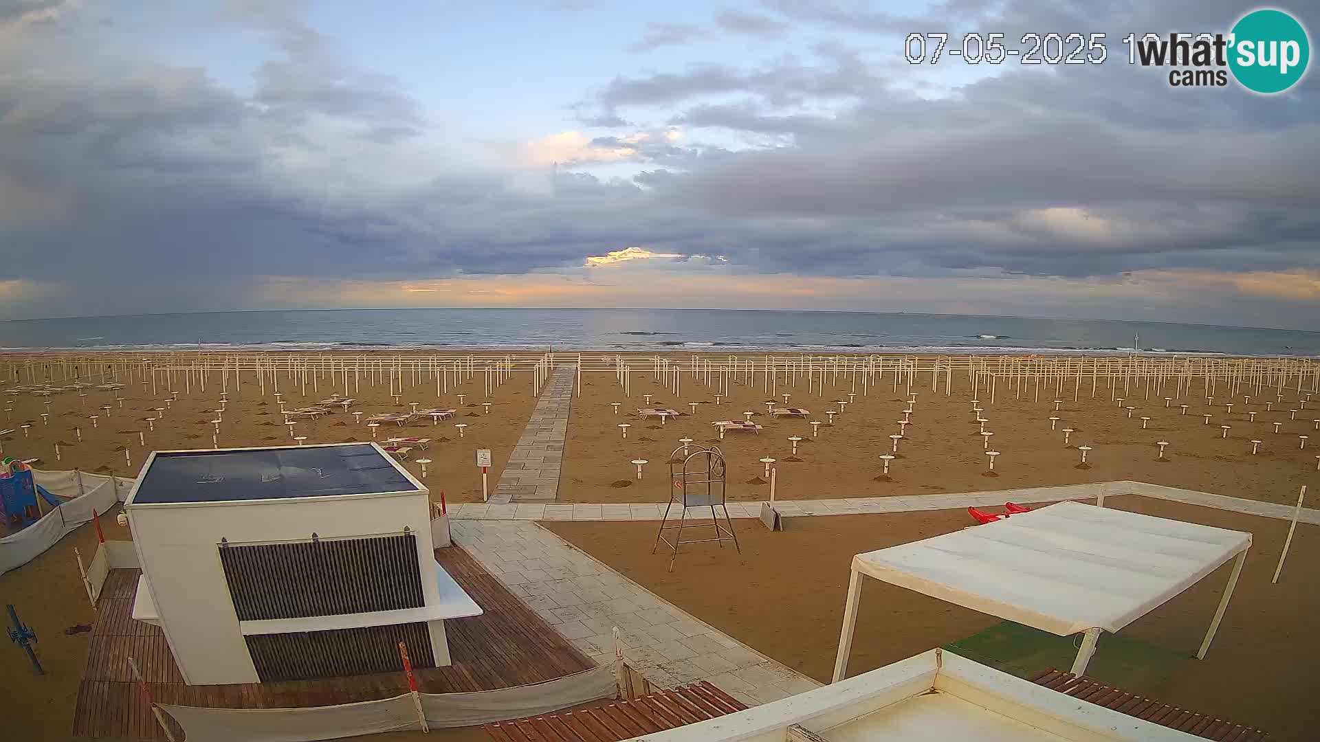 Webcam Riccione plage – Bagni Oreste spiaggia 115 – Italie