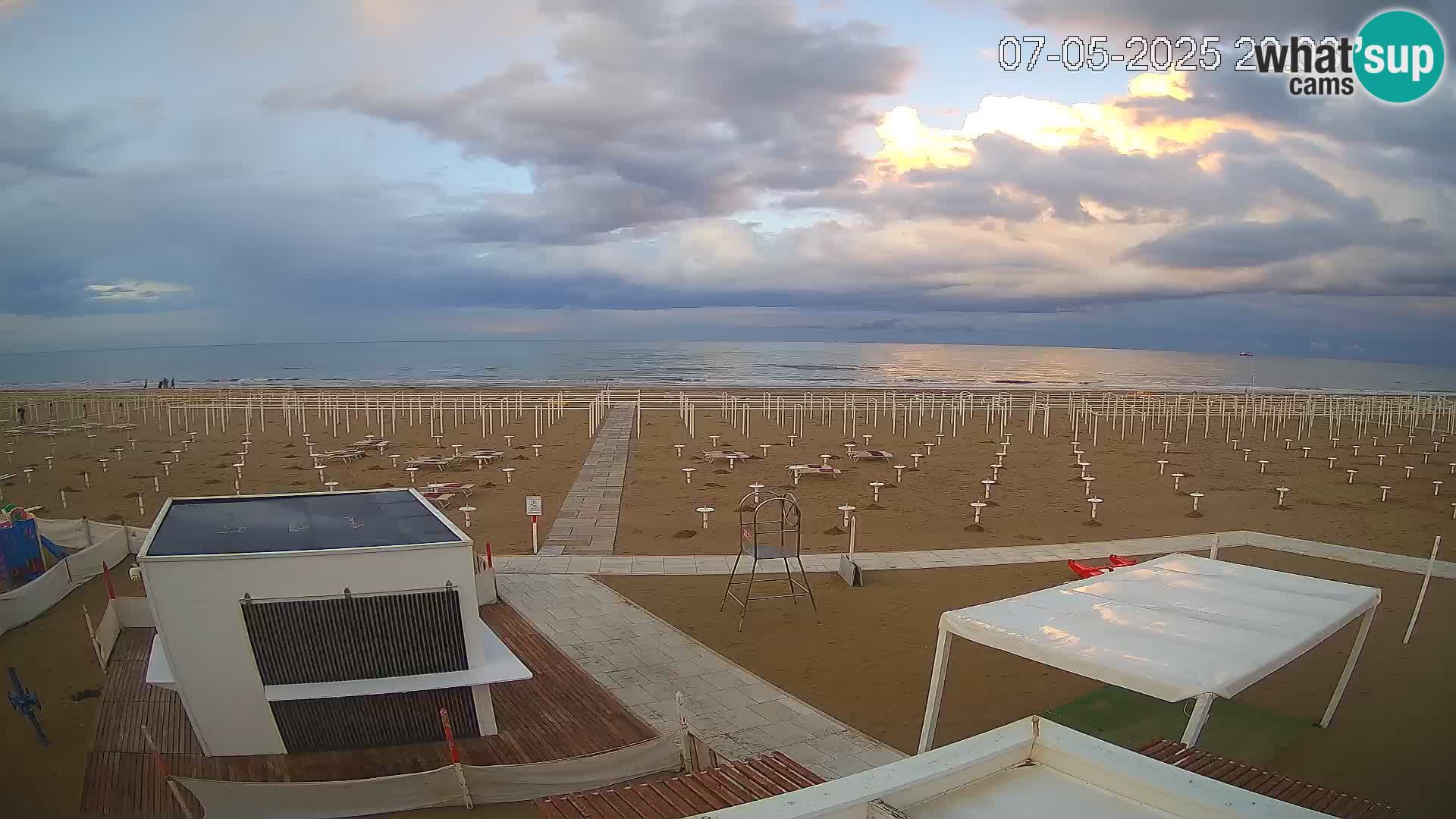 Webcam Riccione plage – Bagni Oreste spiaggia 115 – Italie