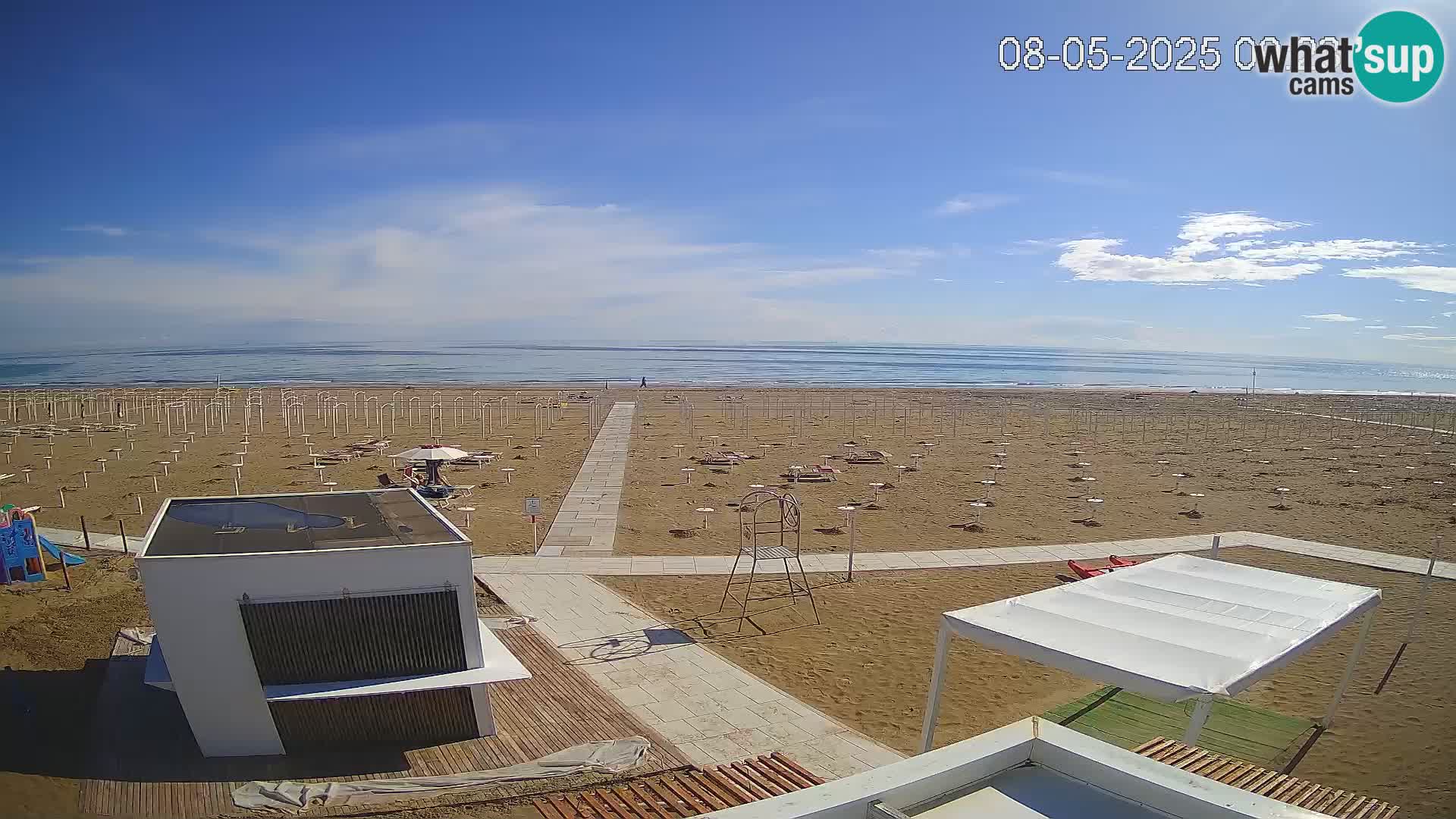 Webcam Riccione plage – Bagni Oreste spiaggia 115 – Italie
