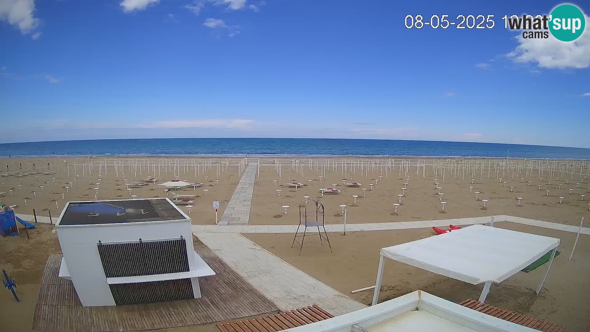 Camera en vivo playa Riccione – Bagni Oreste spiaggia 115 – Italia