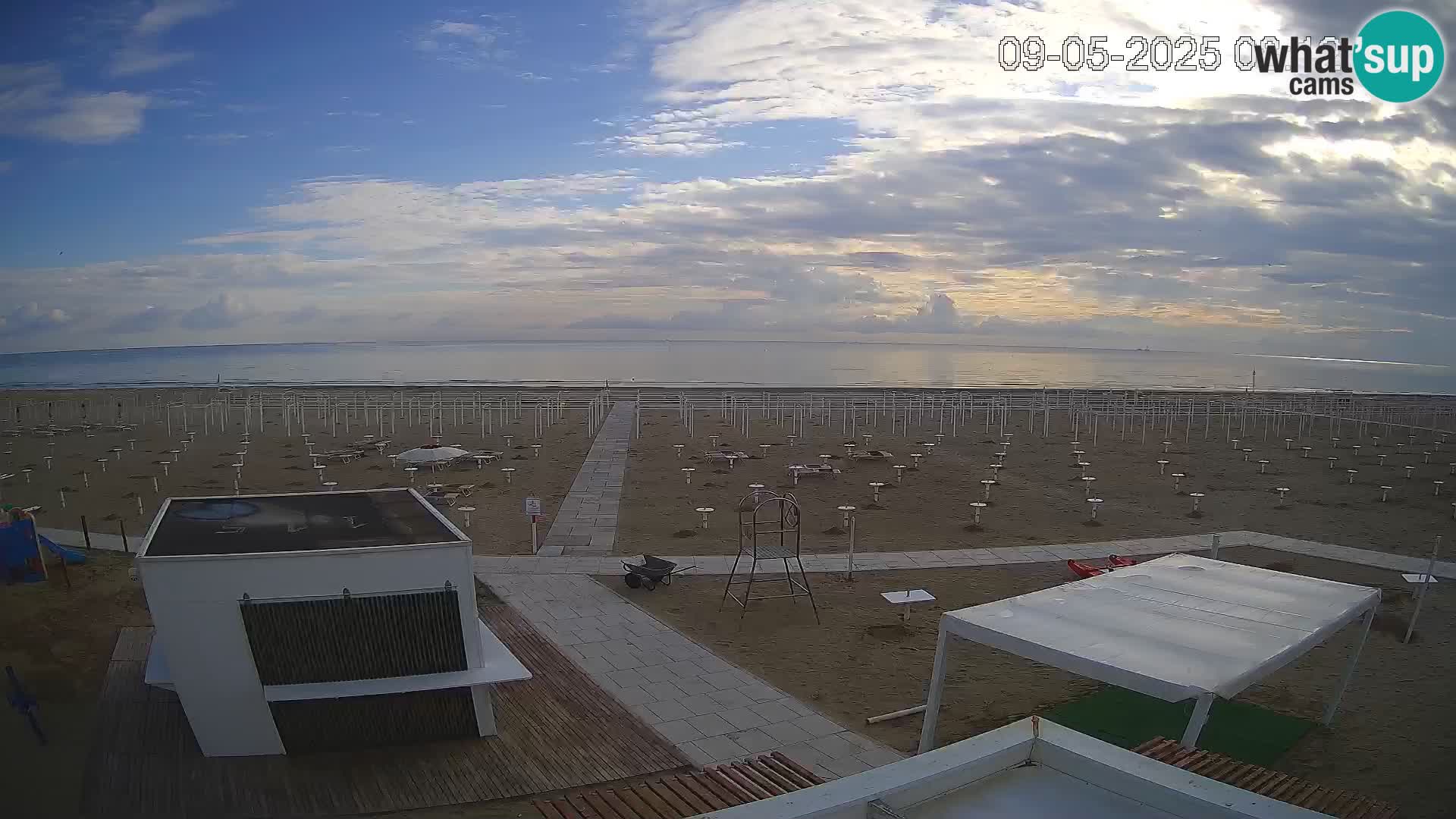 Spletna kamera plaža Riccione – Bagni Oreste spiaggia 115 – Italija