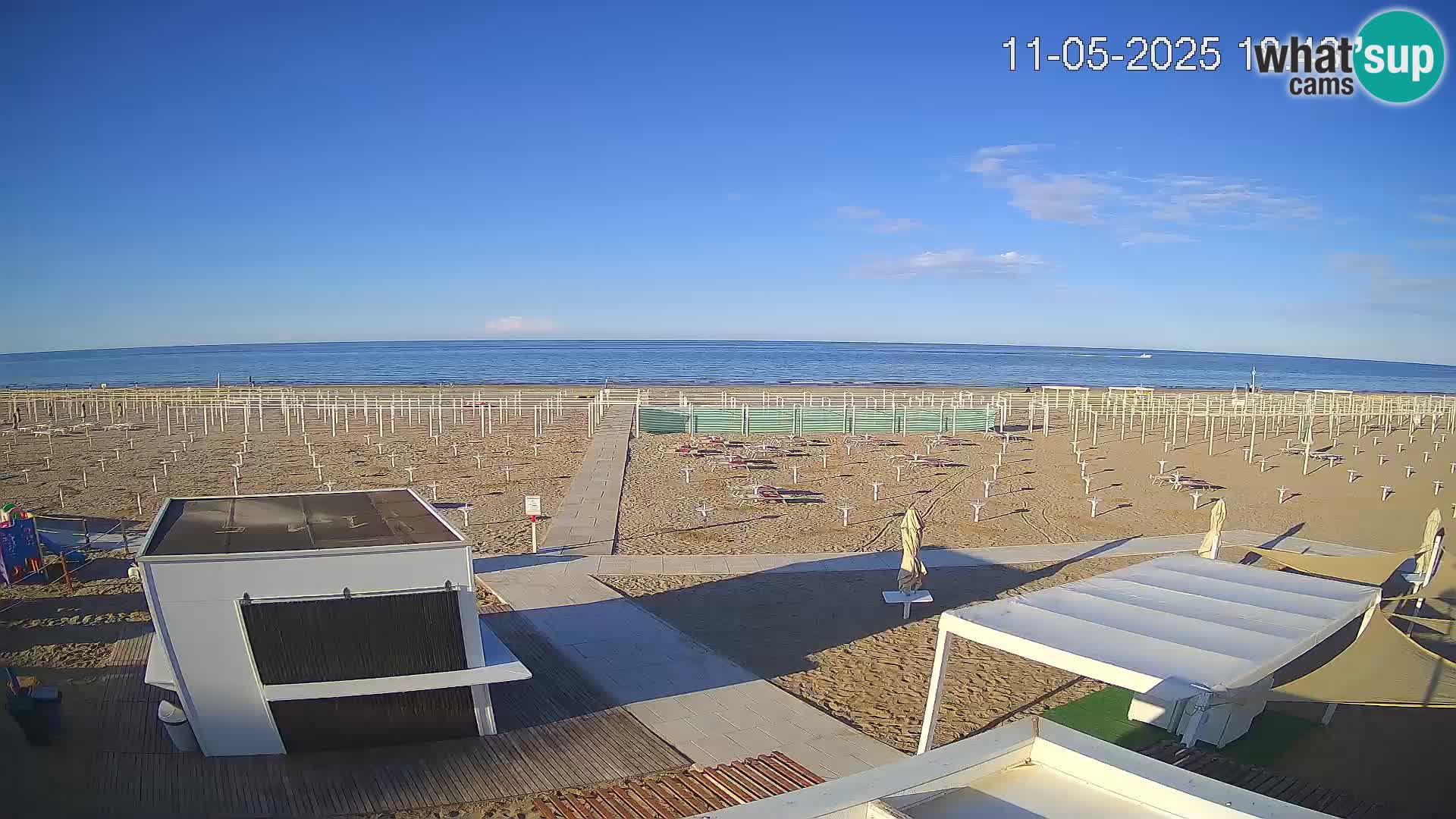 Web kamera plaža Riccione – Bagni Oreste spiaggia 115 – Italija