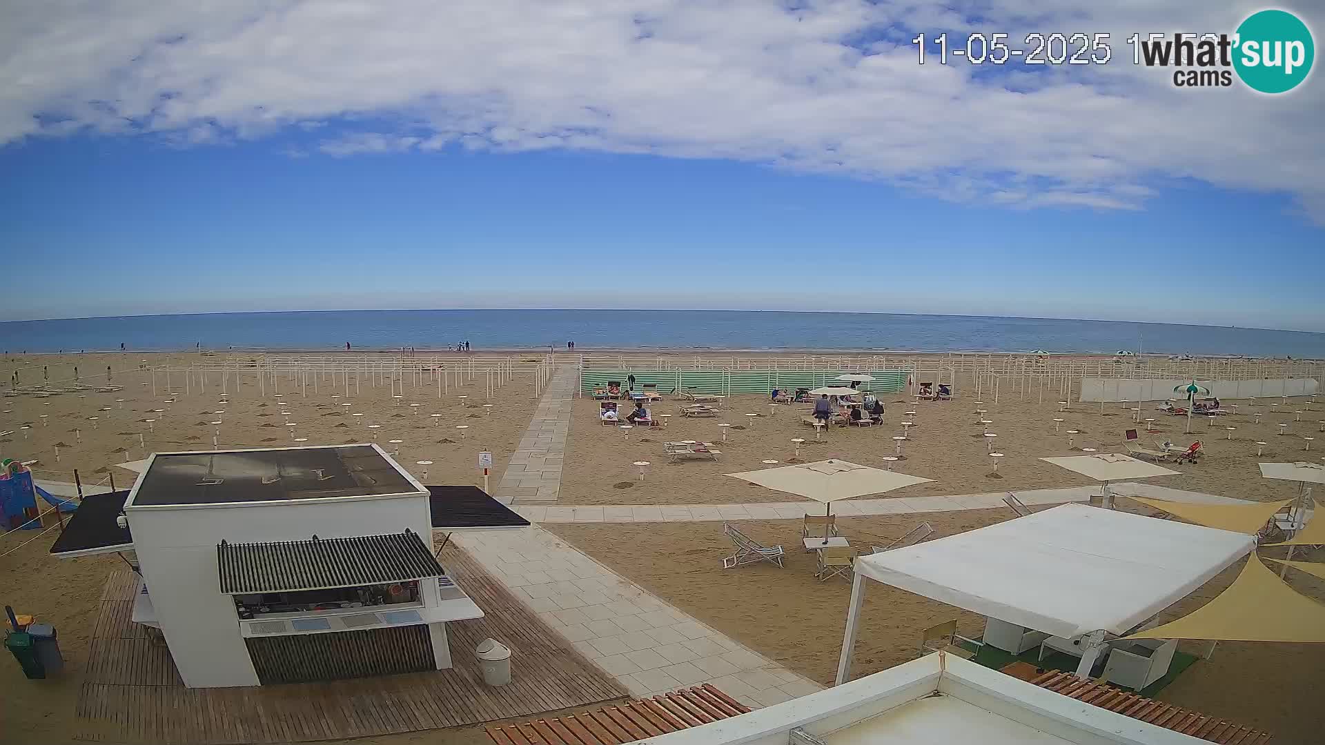 Web kamera plaža Riccione – Bagni Oreste spiaggia 115 – Italija