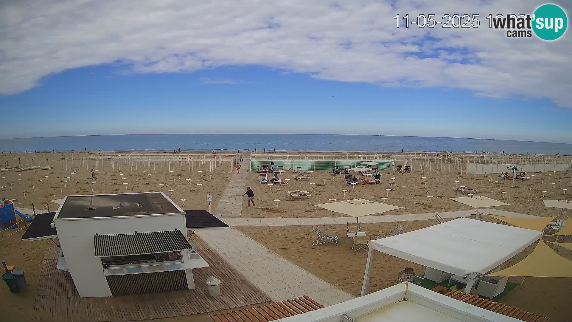 Spletna kamera plaža Riccione – Bagni Oreste spiaggia 115 – Italija