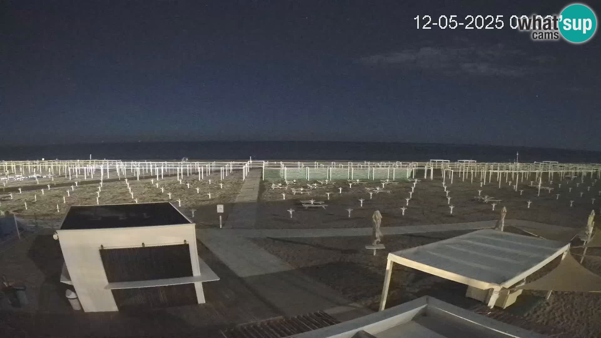 Spletna kamera plaža Riccione – Bagni Oreste spiaggia 115 – Italija