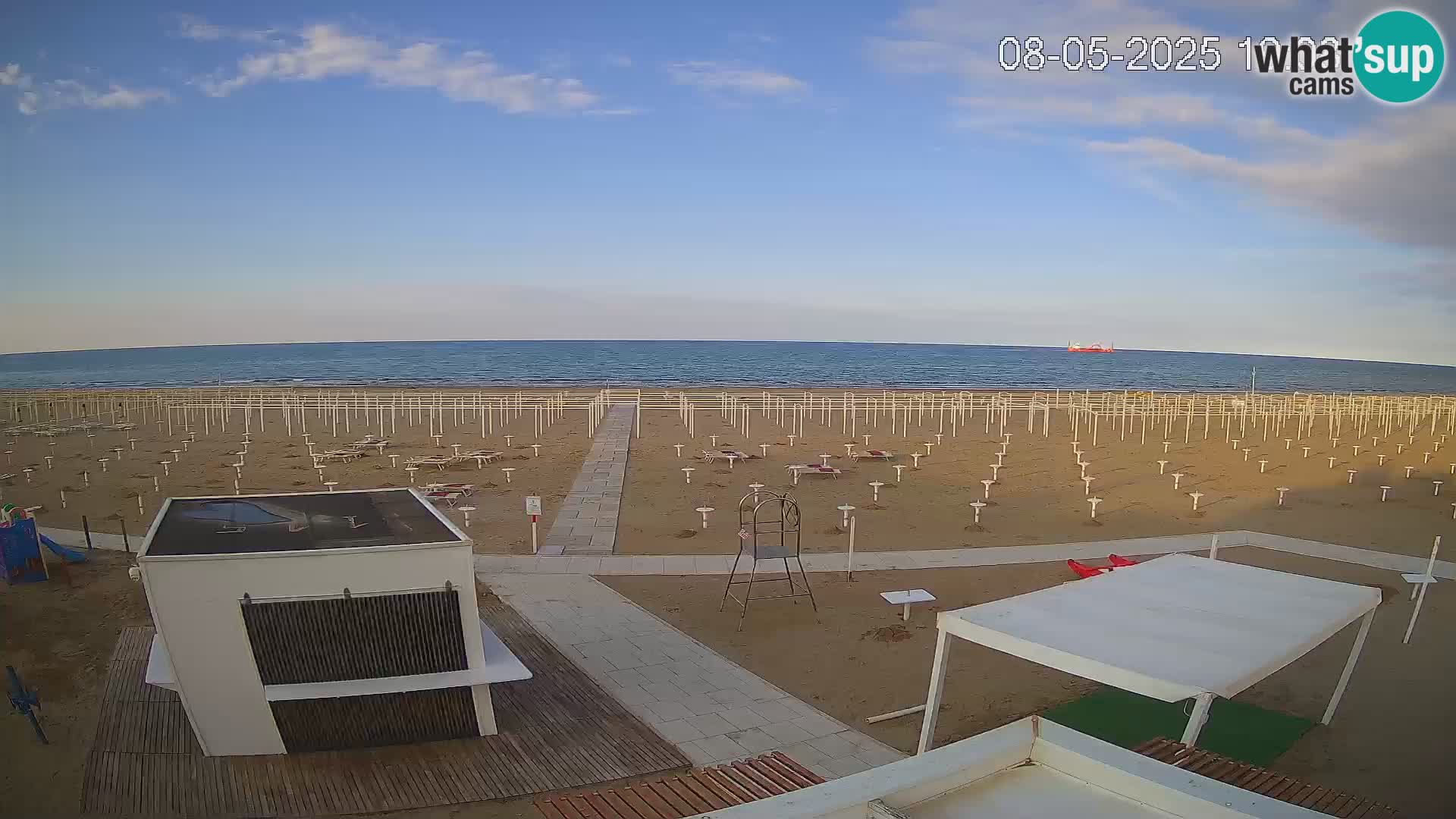 Spletna kamera plaža Riccione – Bagni Oreste spiaggia 115 – Italija