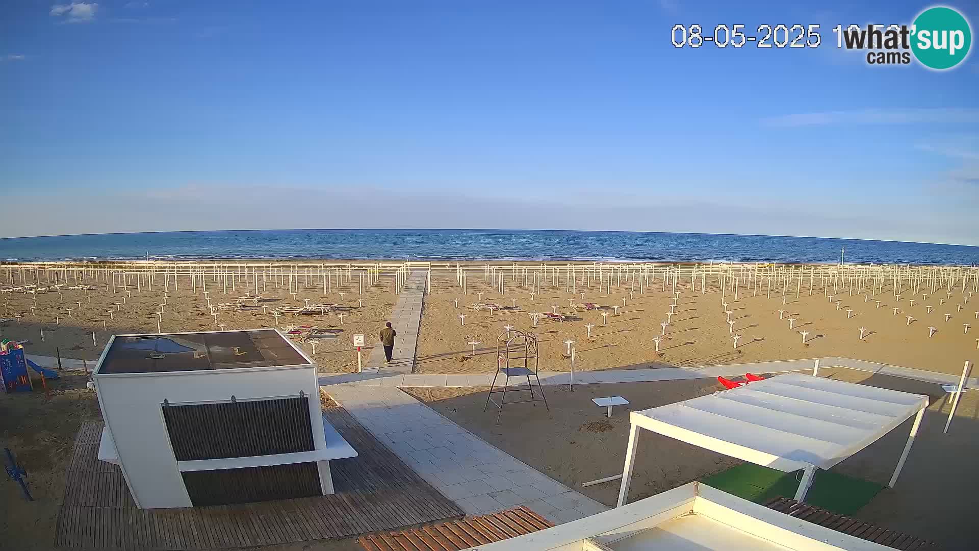Webcam Riccione plage – Bagni Oreste spiaggia 115 – Italie